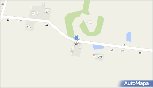 Kaczkowizna, Kaczkowizna, 109, mapa Kaczkowizna