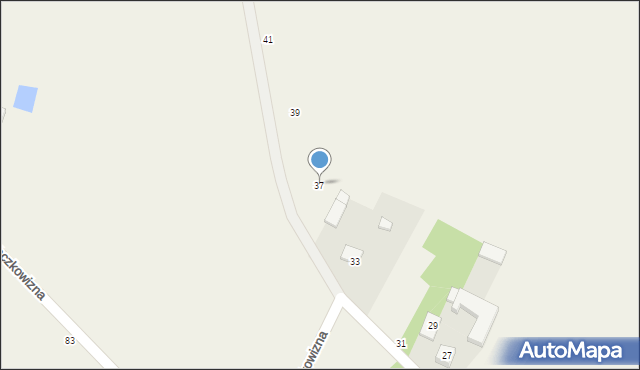 Kaczkowizna, Kaczkowizna, 37, mapa Kaczkowizna