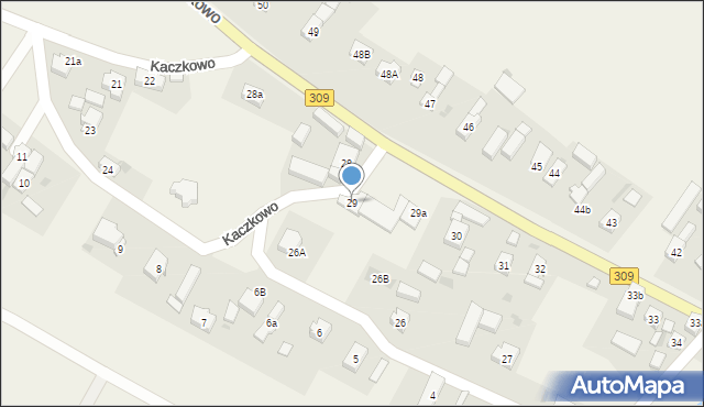 Kaczkowo, Kaczkowo, 29, mapa Kaczkowo