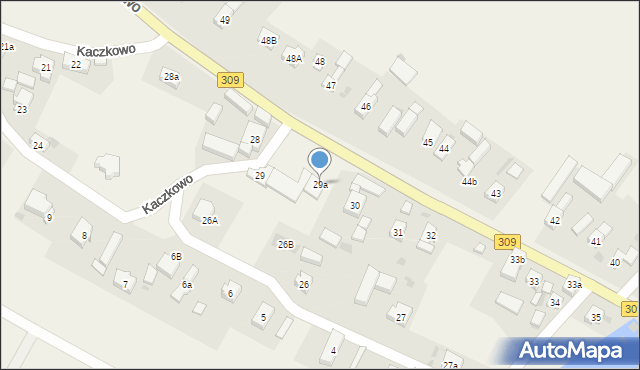 Kaczkowo, Kaczkowo, 29a, mapa Kaczkowo
