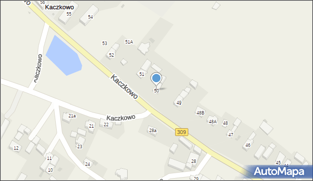 Kaczkowo, Kaczkowo, 50, mapa Kaczkowo