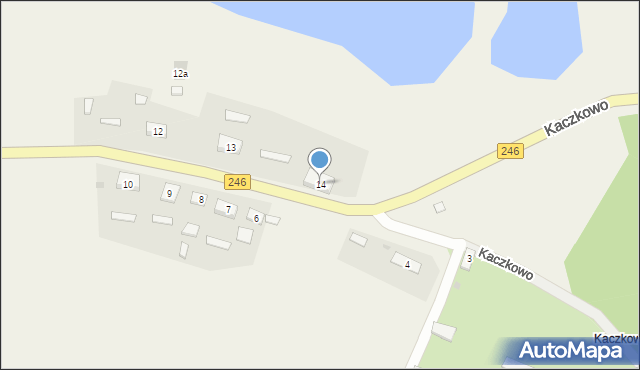 Kaczkowo, Kaczkowo, 14, mapa Kaczkowo