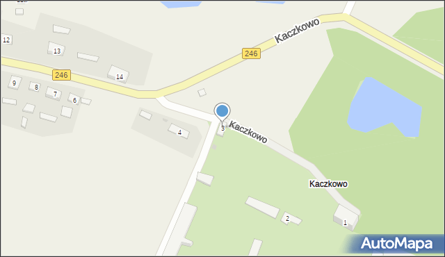 Kaczkowo, Kaczkowo, 3, mapa Kaczkowo