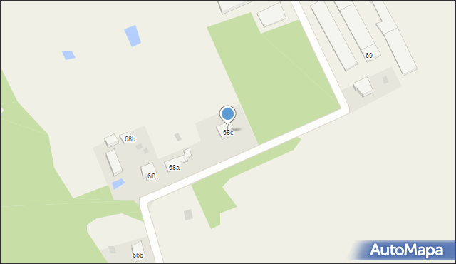 Kaczlin, Kaczlin, 68c, mapa Kaczlin