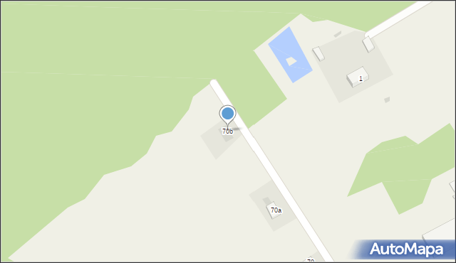 Kaczlin, Kaczlin, 70b, mapa Kaczlin