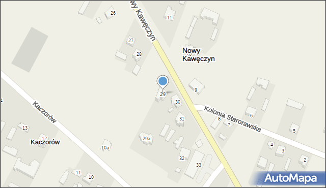 Kaczorów, Kaczorów, 29, mapa Kaczorów