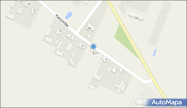 Kaczorów, Kaczorów, 5, mapa Kaczorów