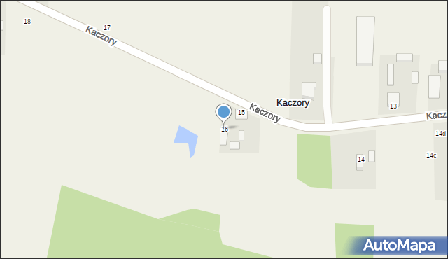 Kaczory, Kaczory, 16, mapa Kaczory