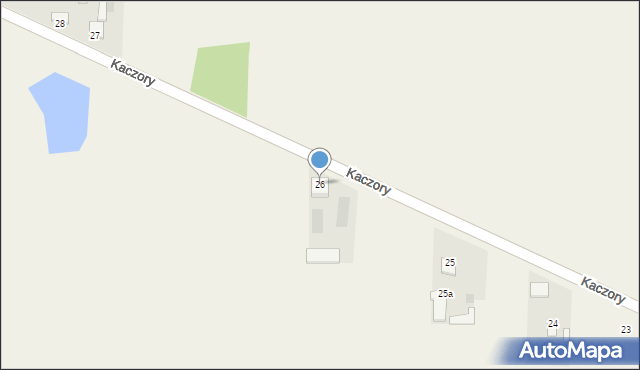 Kaczory, Kaczory, 26, mapa Kaczory