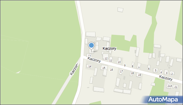 Kaczory, Kaczory, 13A, mapa Kaczory