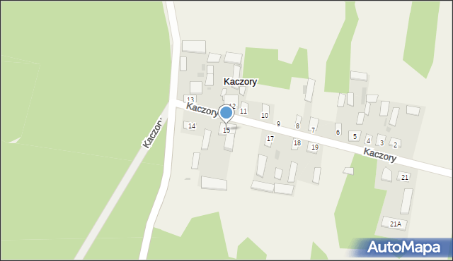 Kaczory, Kaczory, 15, mapa Kaczory