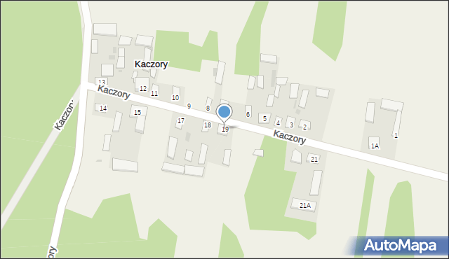 Kaczory, Kaczory, 19, mapa Kaczory