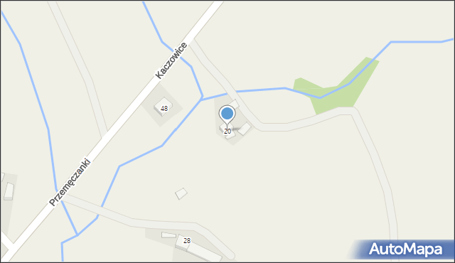 Kaczowice, Kaczowice, 20, mapa Kaczowice