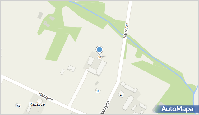 Kaczyce, Kaczyce, 19, mapa Kaczyce