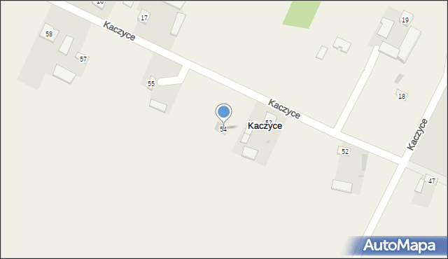 Kaczyce, Kaczyce, 54, mapa Kaczyce