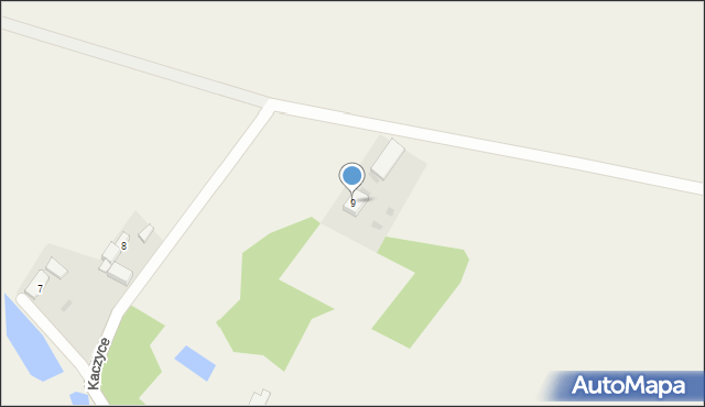 Kaczyce, Kaczyce, 9, mapa Kaczyce