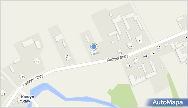 Kaczyn Stary, Kaczyn Stary, 18, mapa Kaczyn Stary