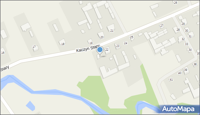 Kaczyn Stary, Kaczyn Stary, 19a, mapa Kaczyn Stary