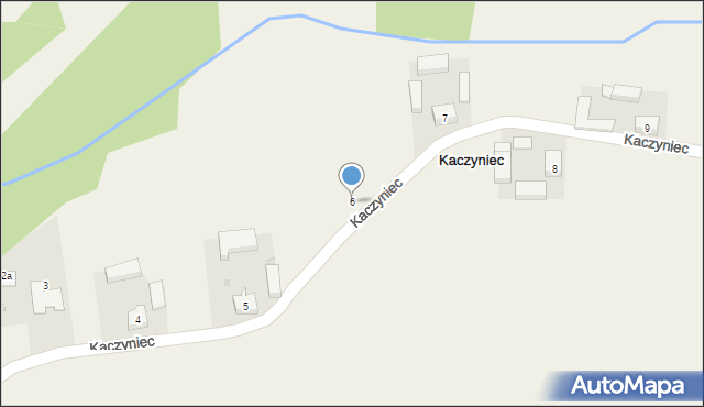 Kaczyniec, Kaczyniec, 6, mapa Kaczyniec
