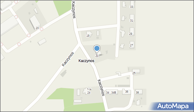 Kaczynos, Kaczynos, 21, mapa Kaczynos