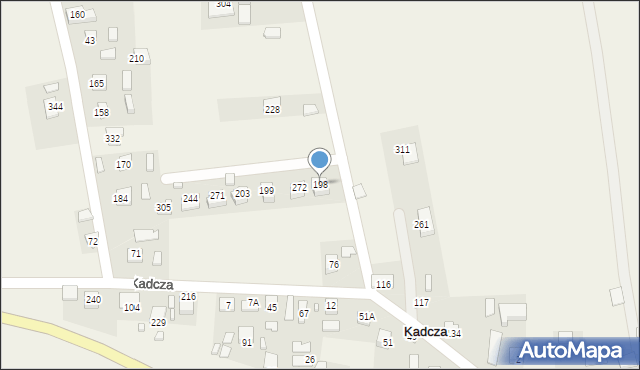 Kadcza, Kadcza, 198, mapa Kadcza