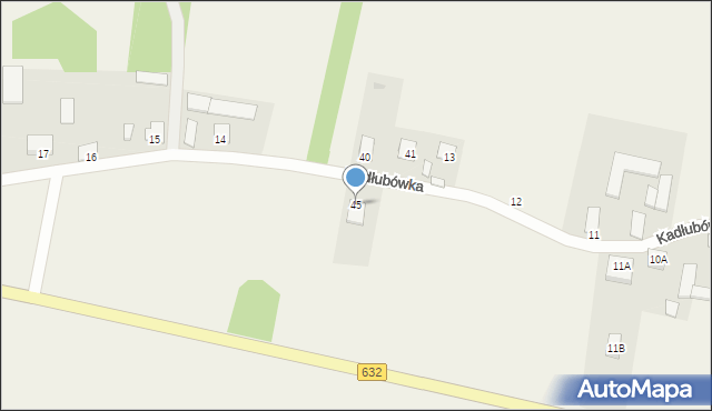 Kadłubówka, Kadłubówka, 45, mapa Kadłubówka