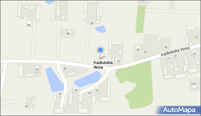 Kadłubska Wola, Kadłubska Wola, 32a, mapa Kadłubska Wola