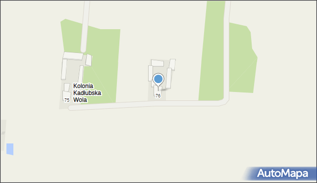 Kadłubska Wola, Kadłubska Wola, 78, mapa Kadłubska Wola