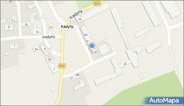 Kadyny, Kadyny, 22, mapa Kadyny