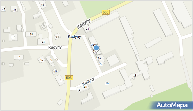 Kadyny, Kadyny, 24d, mapa Kadyny