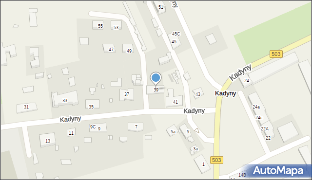 Kadyny, Kadyny, 39, mapa Kadyny