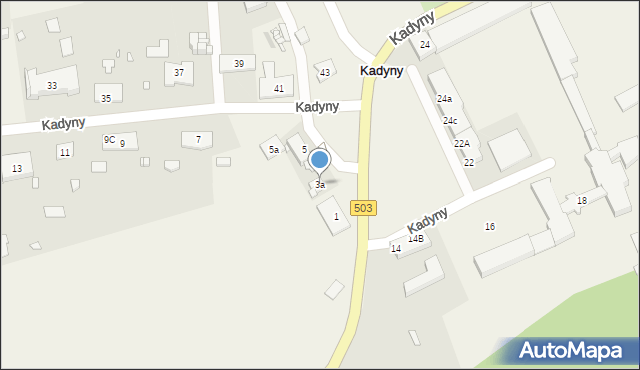 Kadyny, Kadyny, 3a, mapa Kadyny