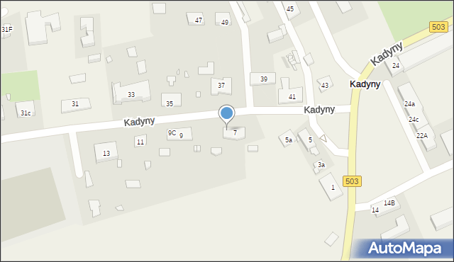 Kadyny, Kadyny, 7b/1, mapa Kadyny