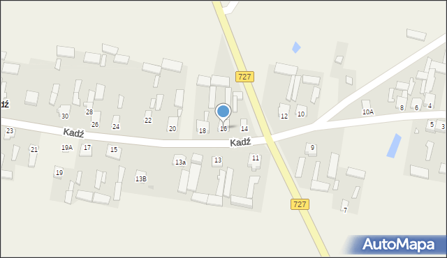 Kadź, Kadź, 16, mapa Kadź