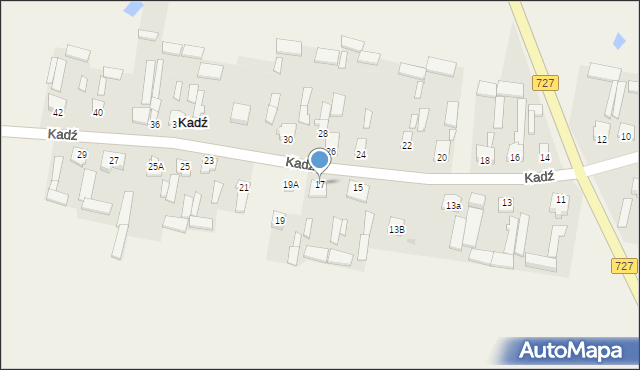 Kadź, Kadź, 17, mapa Kadź