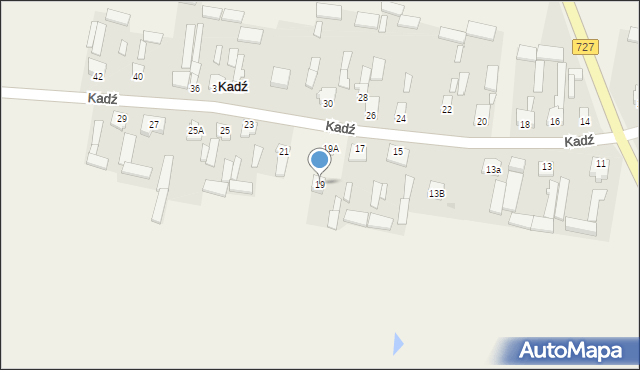 Kadź, Kadź, 19, mapa Kadź