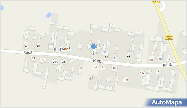 Kadź, Kadź, 30, mapa Kadź