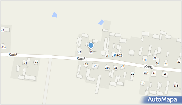 Kadź, Kadź, 40, mapa Kadź