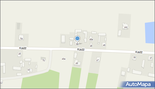 Kadź, Kadź, 50, mapa Kadź