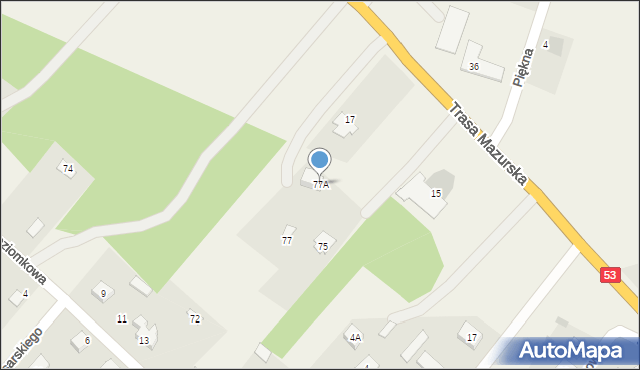 Kadzidło, Kadzidło, 77A, mapa Kadzidło