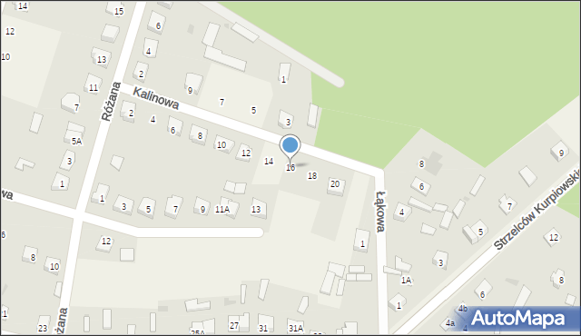 Kadzidło, Kalinowa, 16, mapa Kadzidło