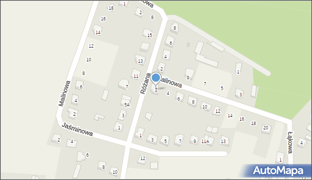 Kadzidło, Kalinowa, 2, mapa Kadzidło