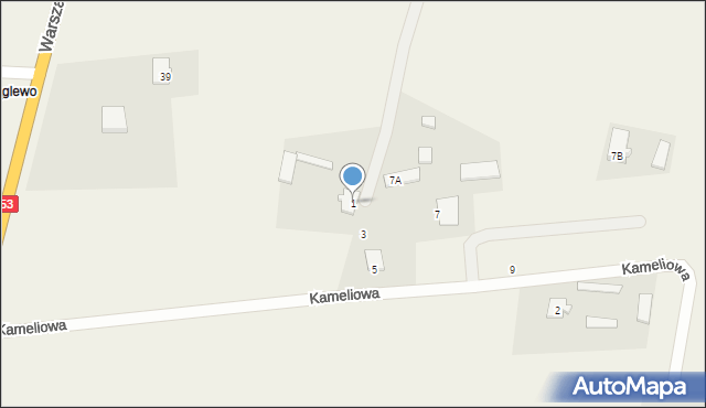 Kadzidło, Kameliowa, 1, mapa Kadzidło