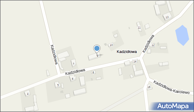 Kadzidłowa, Kadzidłowa, 9, mapa Kadzidłowa