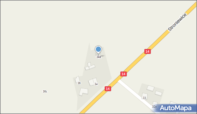 Kadzielin, Kadzielin, 34a, mapa Kadzielin