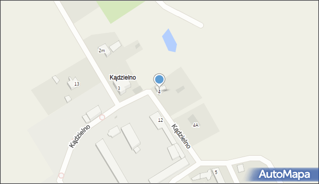 Kądzielno, Kądzielno, 4, mapa Kądzielno