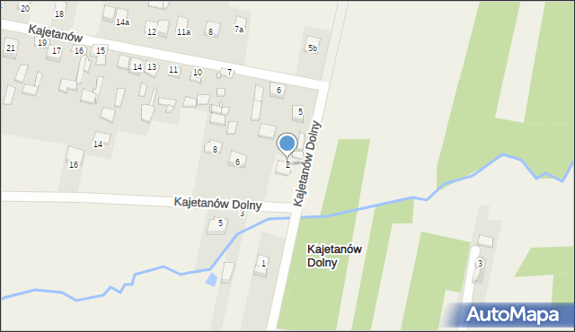 Kajetanów Dolny, Kajetanów Dolny, 2, mapa Kajetanów Dolny
