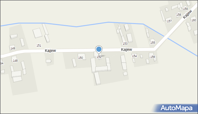 Kajew, Kajew, 152, mapa Kajew