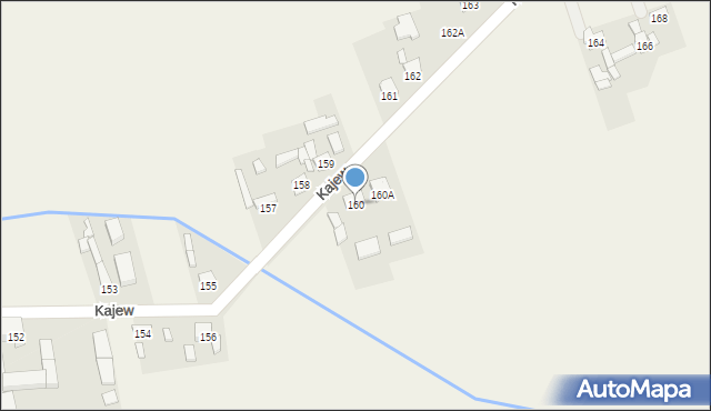 Kajew, Kajew, 160, mapa Kajew