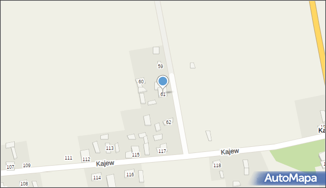 Kajew, Kajew, 61, mapa Kajew